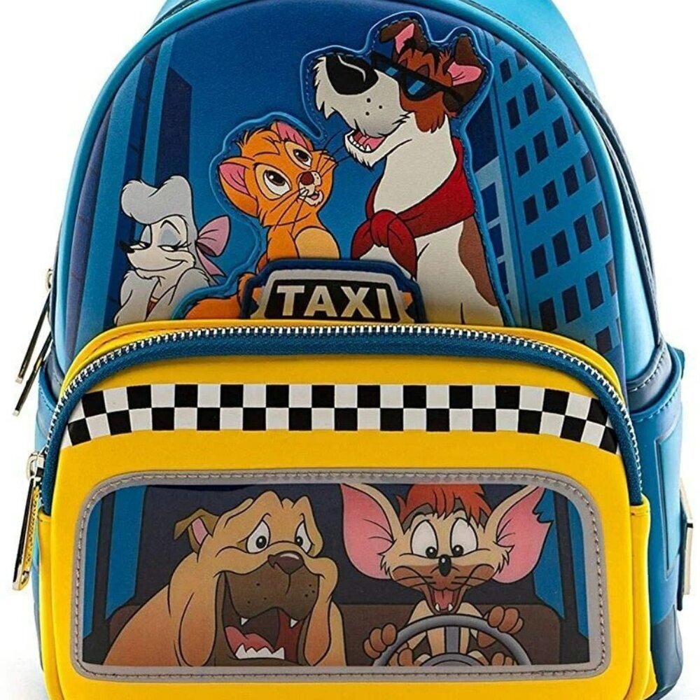 Loungefly Disney Oliver and Company Taxi Ride Mini Backpack NWT​